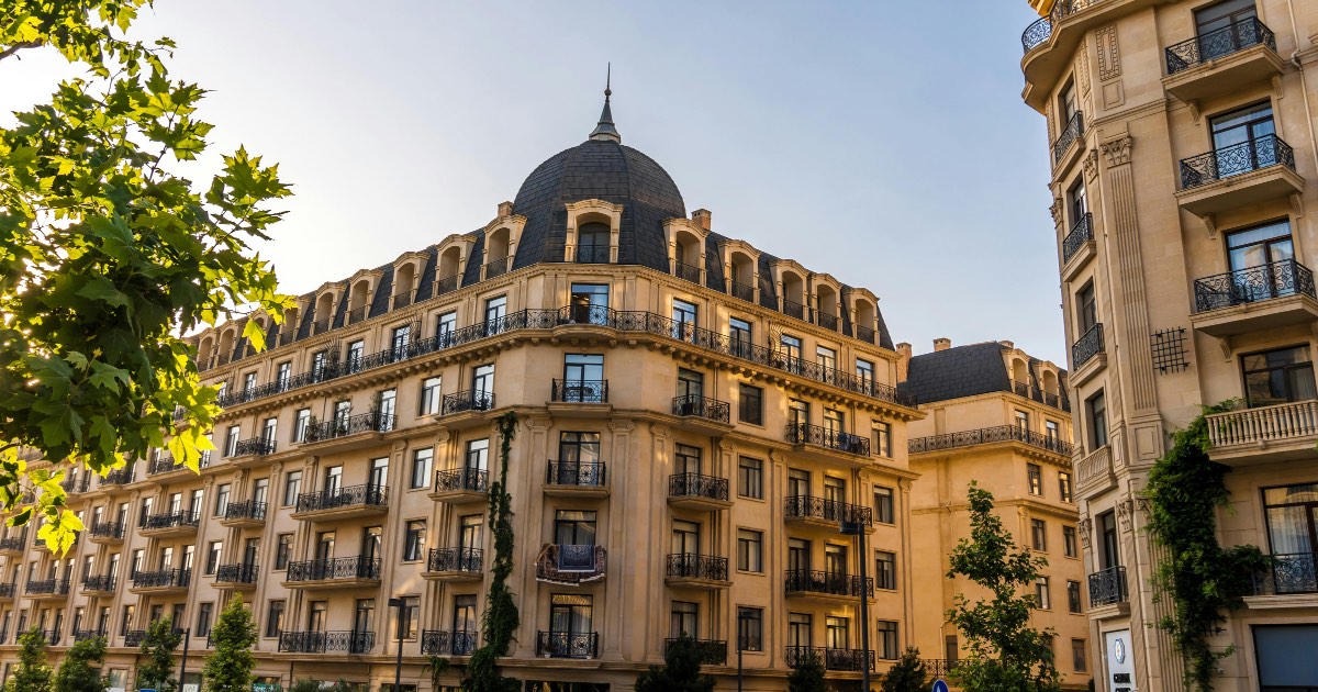 White City (Ag Sheher) district architecture in Baku — home of L'Oben Premium